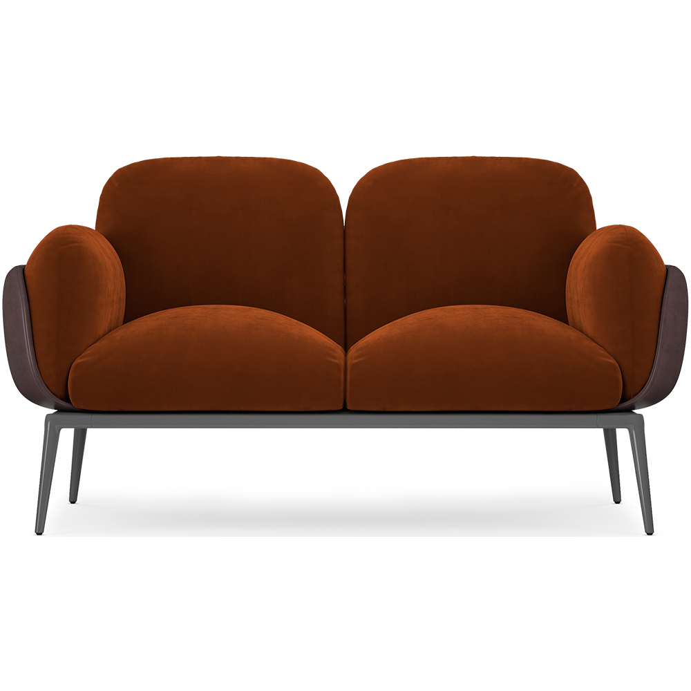  Buy 2-Seater Sofa - Upholstered in Velvet - Vandan Chocolate 60651 - in the UK