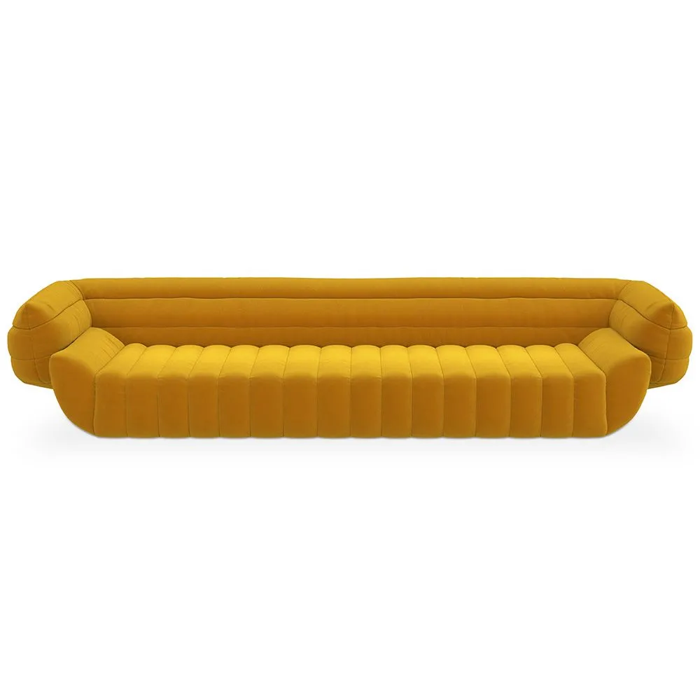 Velvet Upholstered Sofa - 4/5 seats - Caden image 8
