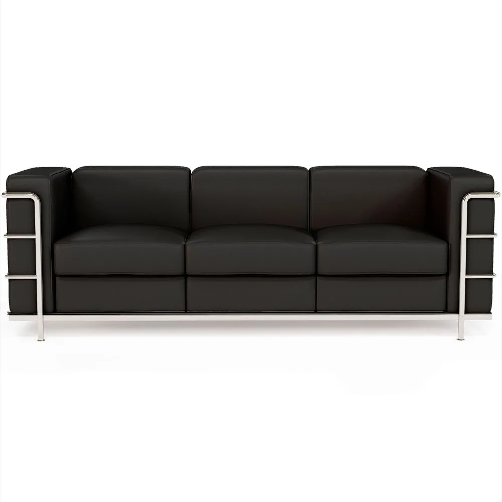 3-Seater Sofa - Upholstered in Vegan Leather - Lecur image 8