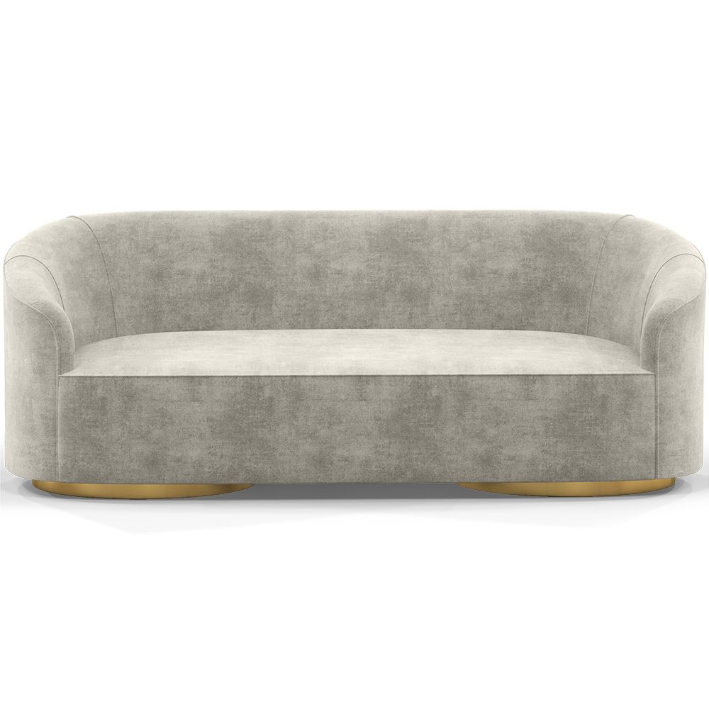3/4-Seater Velvet Upholstered Sofa - Herina image 8