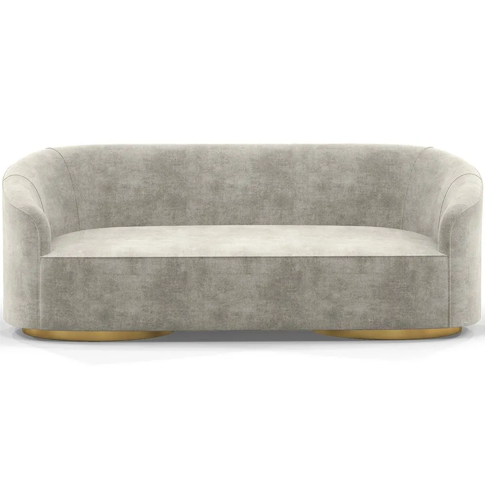 3/4-Seater Velvet Upholstered Sofa - Herina image 8