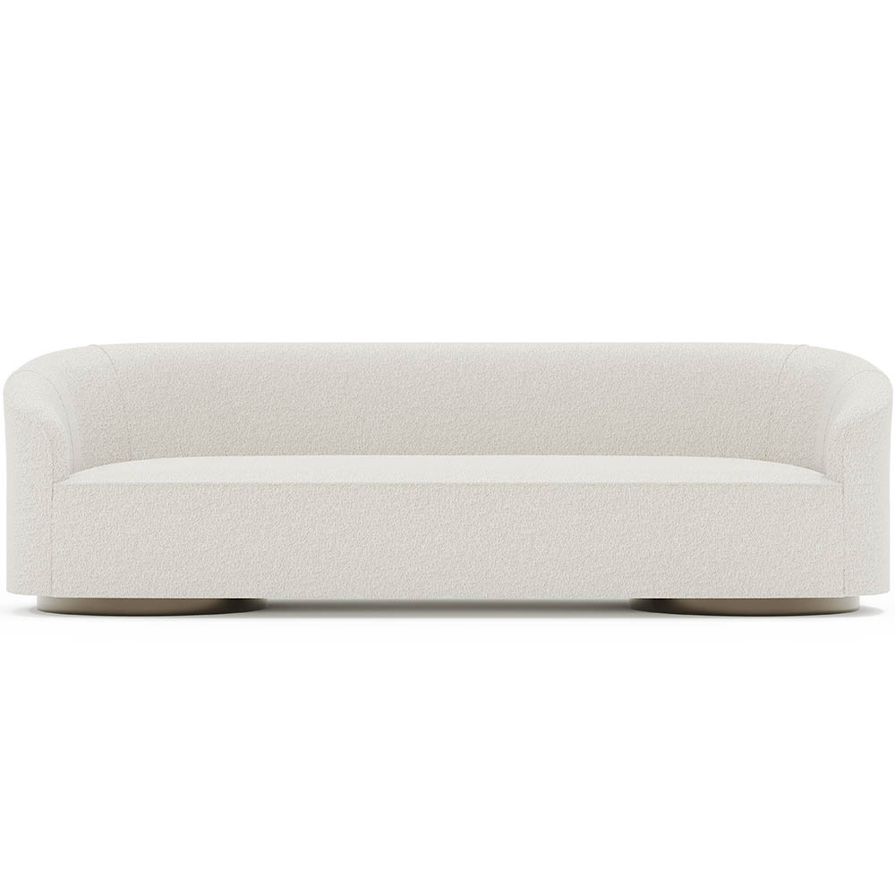  Buy 4/5 Seater Sofa - Bouclé Fabric Upholstery - Herina White 60662 - in the UK