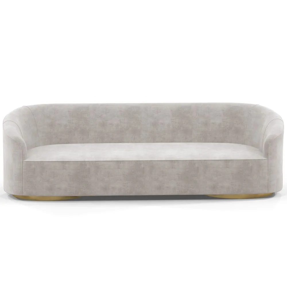 4/5-Seater Velvet Upholstered Sofa - Herina image 8