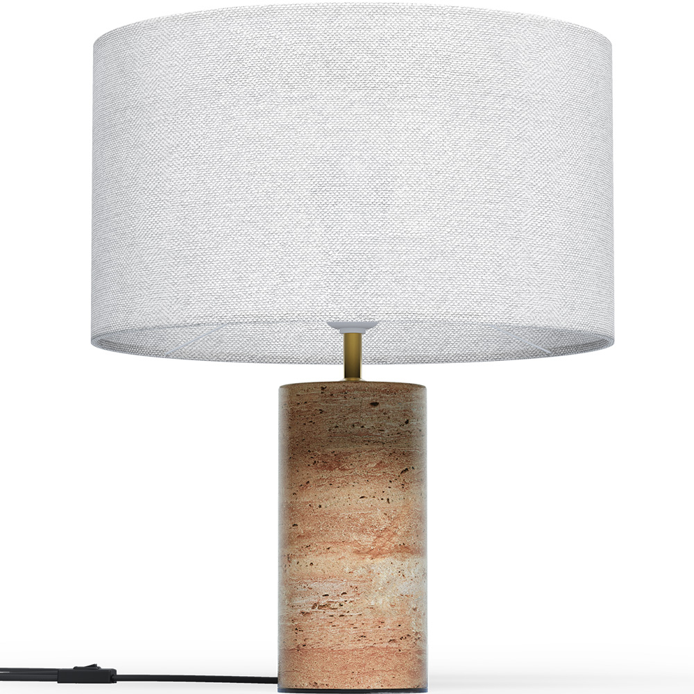  Buy Table Lamp with Marble Base - Sidney White 60663 - in the UK