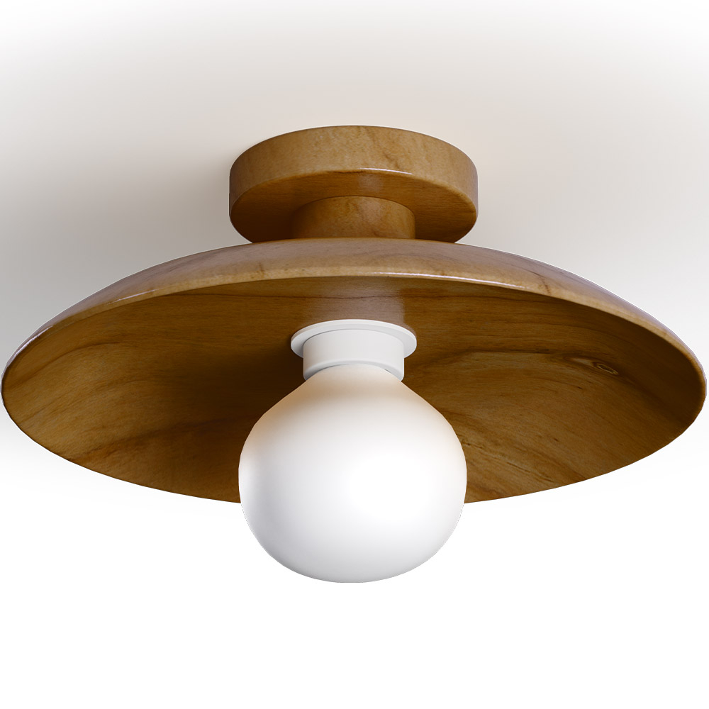  Buy Ceiling Lamp - Wooden Wall Light - Richmon Dark Brown 60675 - in the UK