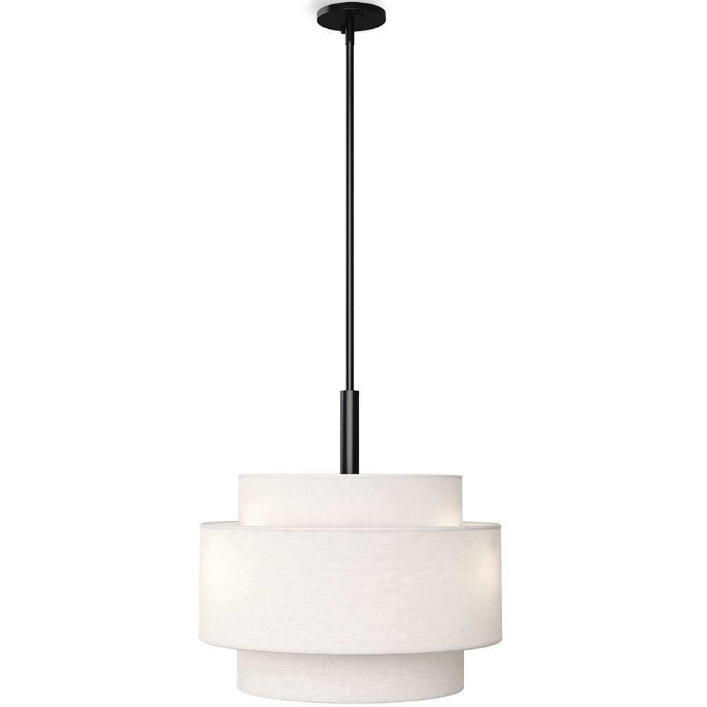  Buy Ceiling Pendant Lamp - Fabric Shade - Lorwe Black 60681 - in the UK