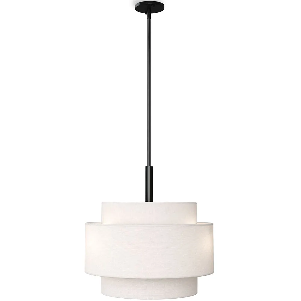 Ceiling Pendant Lamp - Fabric Shade - Lorwe image 8