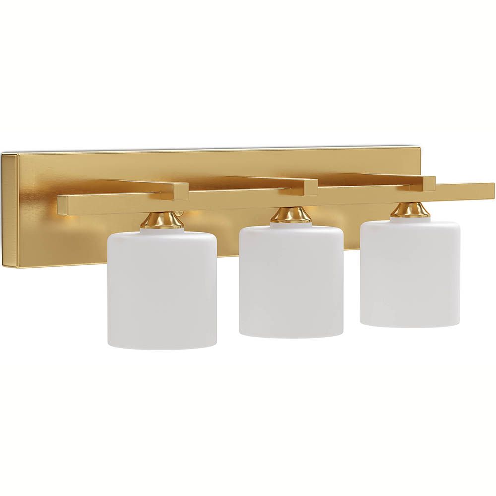 Aged Gold Wall Lamp - 3-Light Sconce - Violet image 8