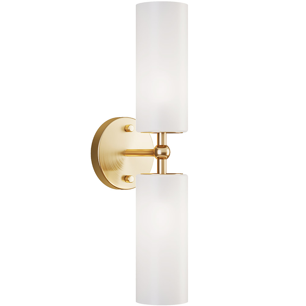  Buy Wall Lamp Aged Gold - 2-Light Wall Sconce - Feru Aged Gold 60683 - in the UK