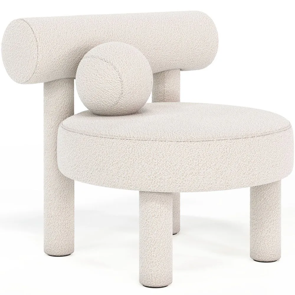 Armchair - Upholstered in Bouclé - Klena image 8