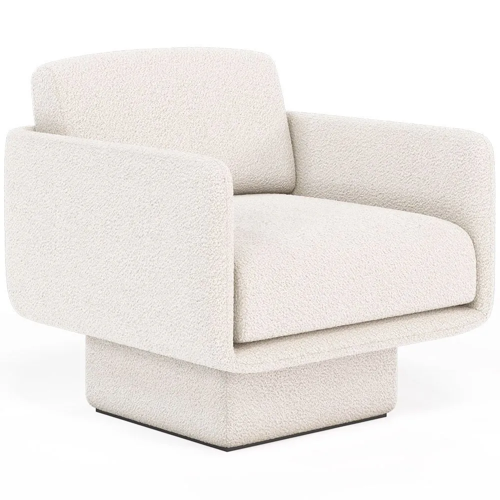 Upholstered Armchair in Bouclé Fabric - Jackson image 8