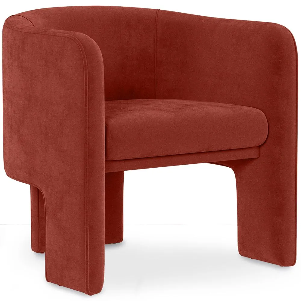 Velvet Upholstered Armchair - Callum image 8