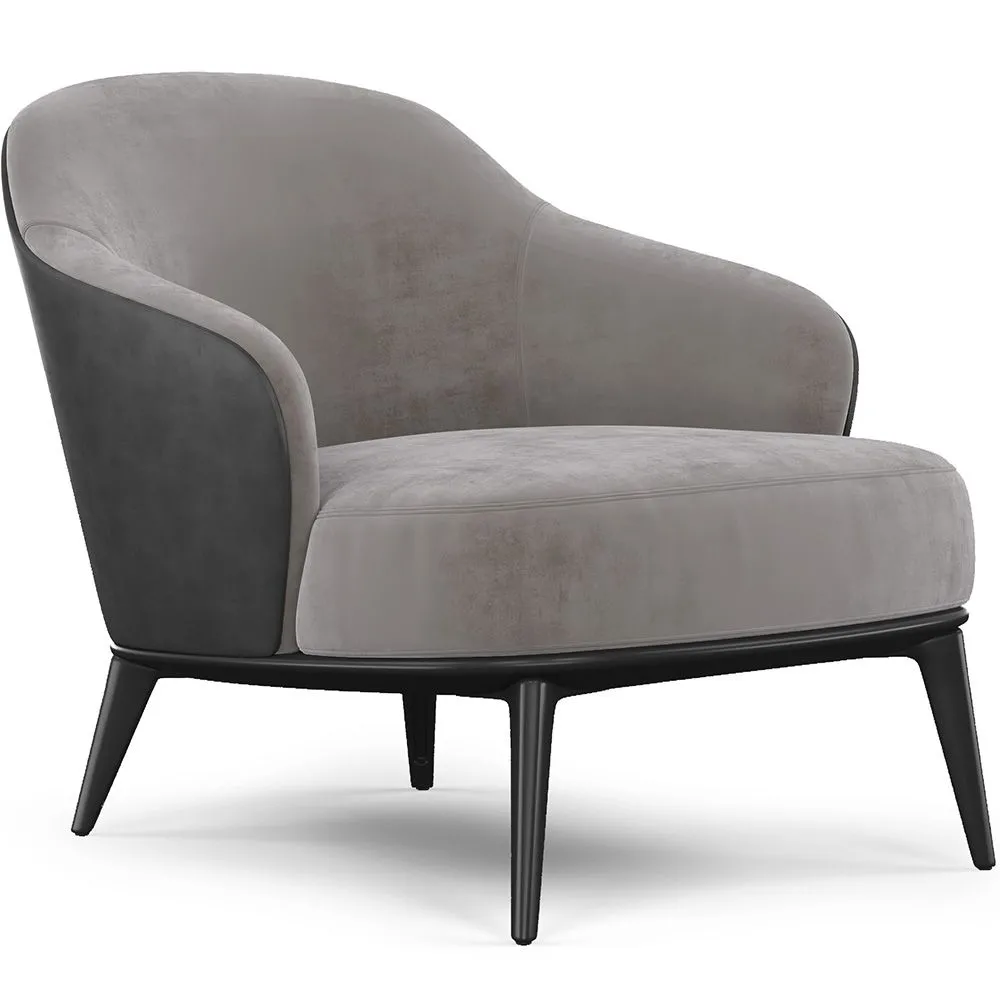  Velvet Upholstered Armchair - Luc image 8