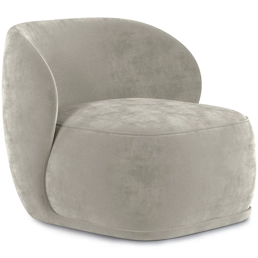 Velvet Upholstered Armchair - Mykel image 8