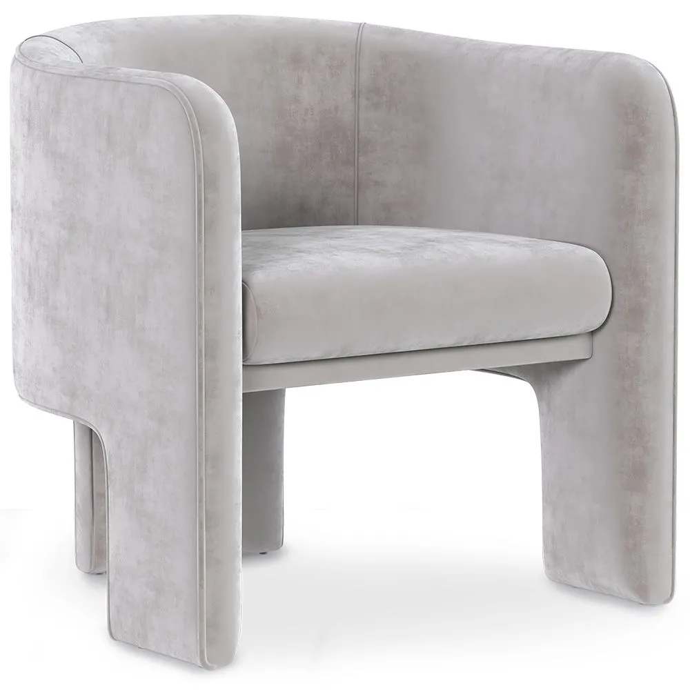 Velvet Upholstered Armchair - Callum image 8