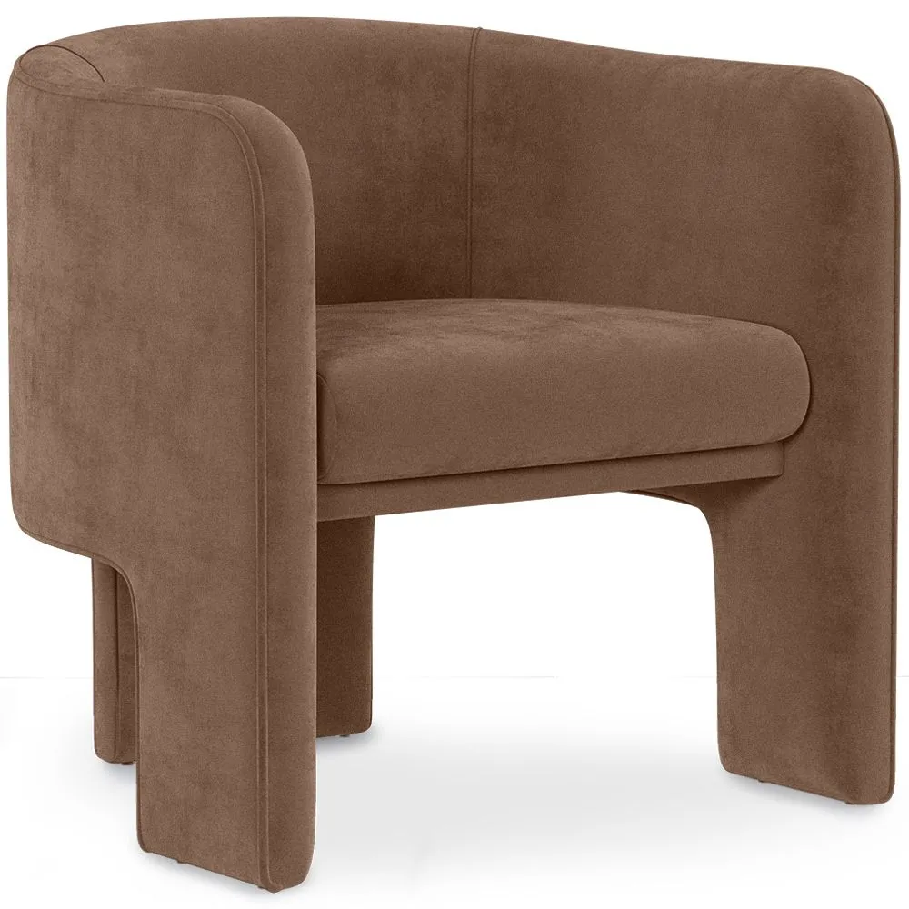 Velvet Upholstered Armchair - Callum image 8
