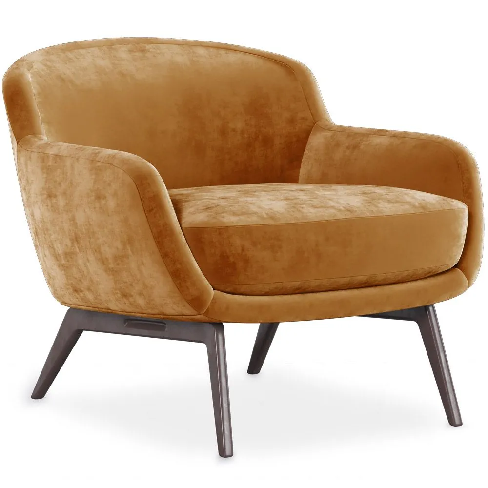 Velvet Upholstered Armchair - Jenna image 8