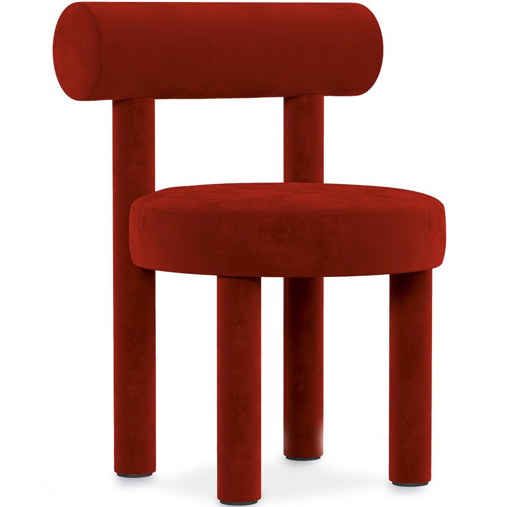  Buy Dining Chair - Upholstered in Velvet - Rhys Red 60708 - in the UK