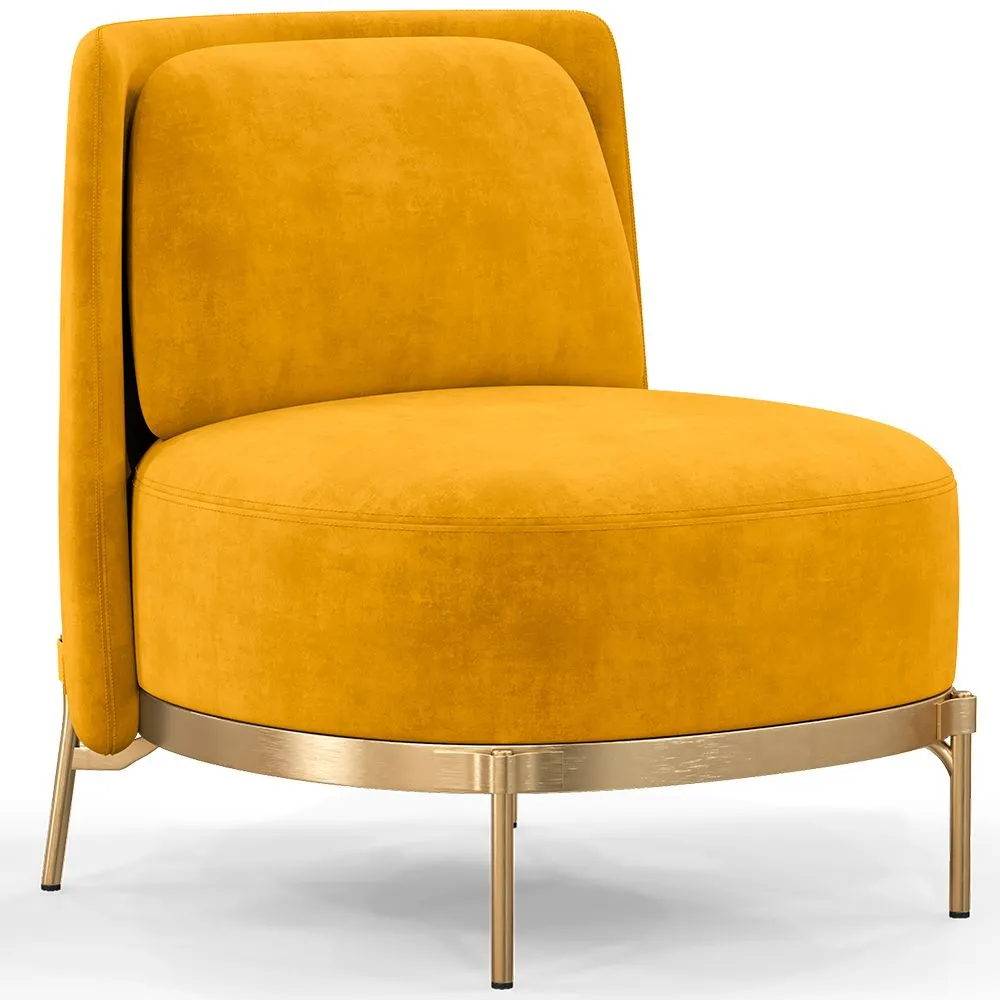 Designer Armchair - Velvet Upholstered - Kanla image 8