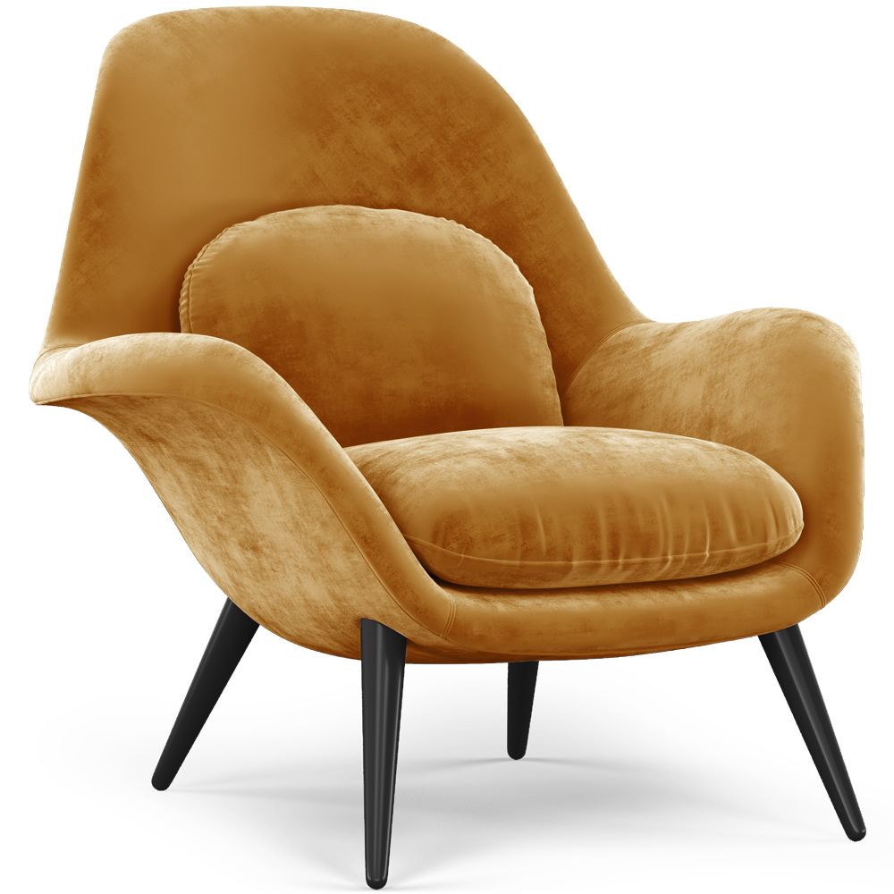Velvet Upholstered Armchair - Uyere image 8