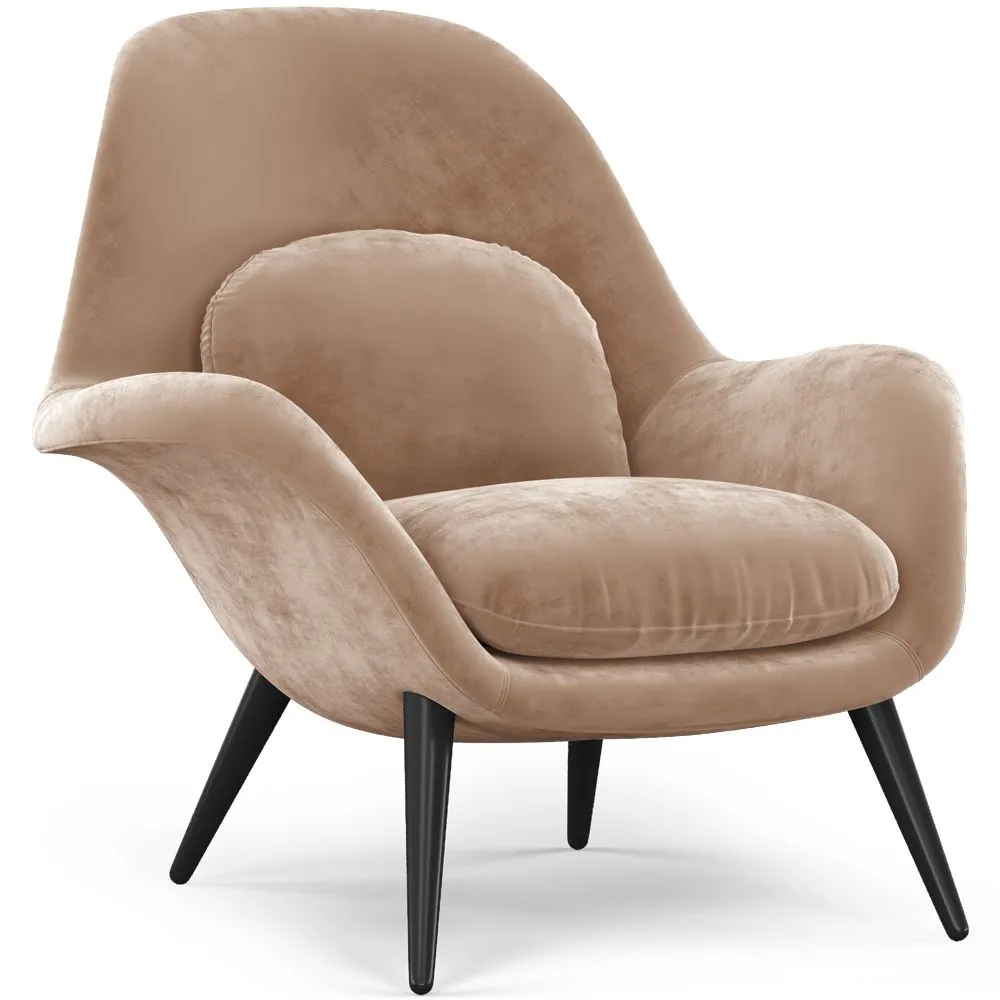 Velvet Upholstered Armchair - Uyere image 8