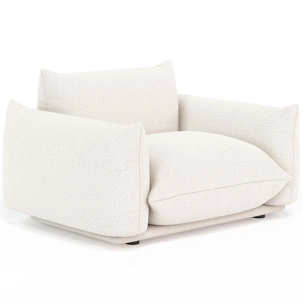 Armchair - Upholstered in Bouclé Fabric - Wers image 8