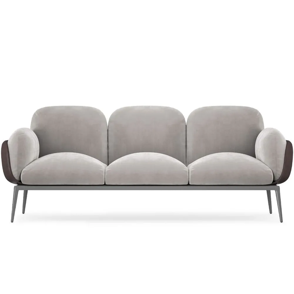 3-Seater Sofa - Upholstered in Velvet - Vandan image 8
