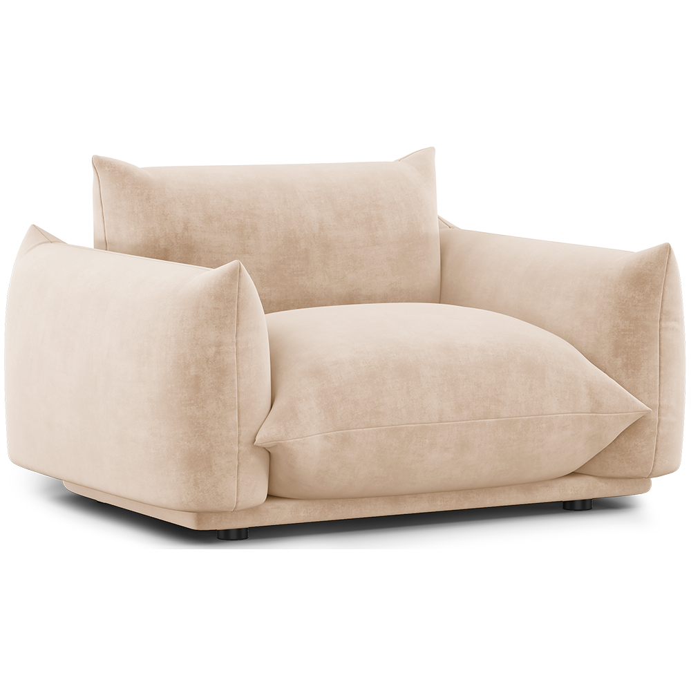  Buy Armchair - Velvet Upholstery - Wers Beige 61011 - in the UK