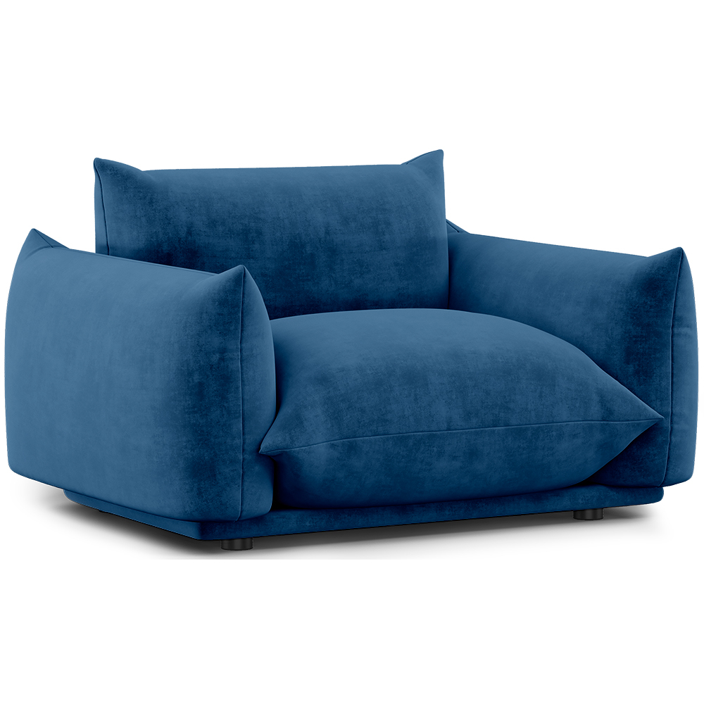  Buy Armchair - Velvet Upholstery - Wers Dark blue 61011 - in the UK