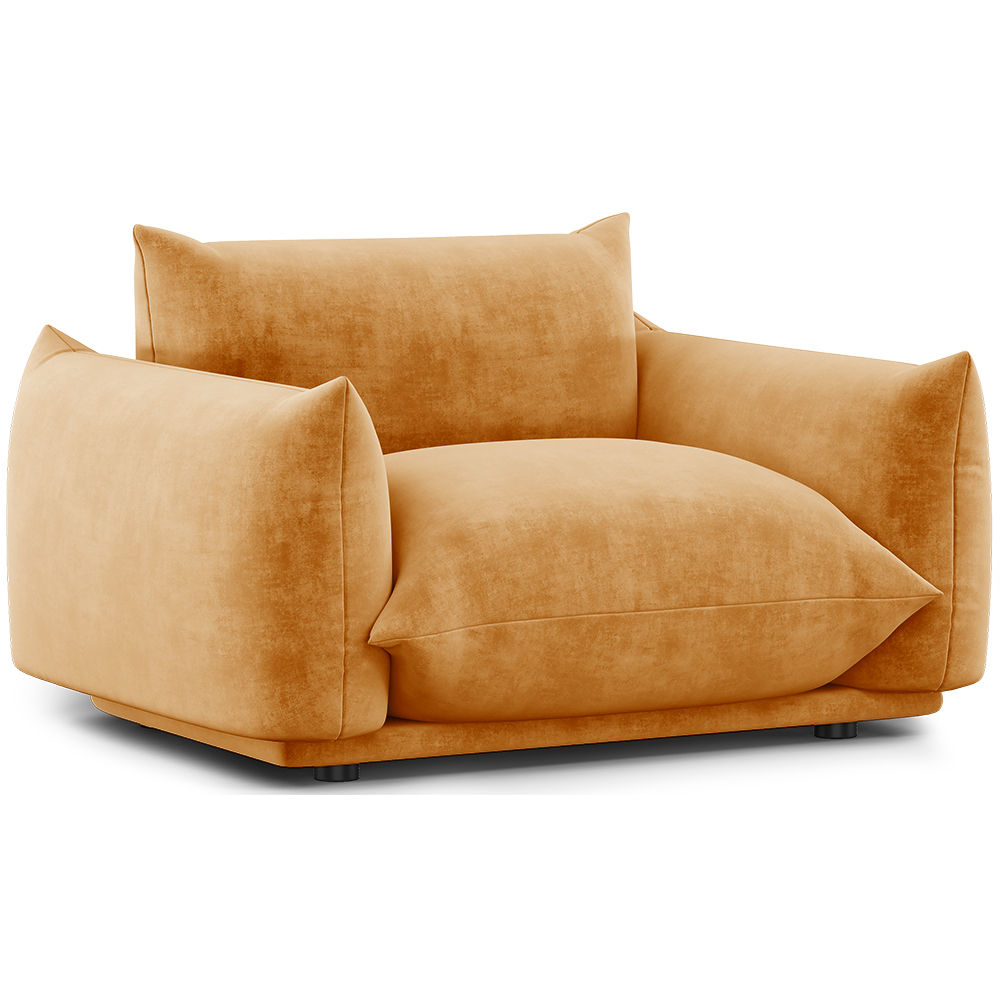  Buy Armchair - Velvet Upholstery - Wers Mustard 61011 - in the UK