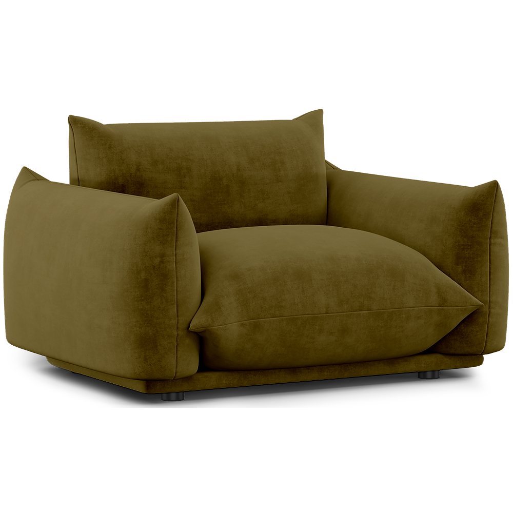  Buy Armchair - Velvet Upholstery - Wers Olive 61011 - in the UK