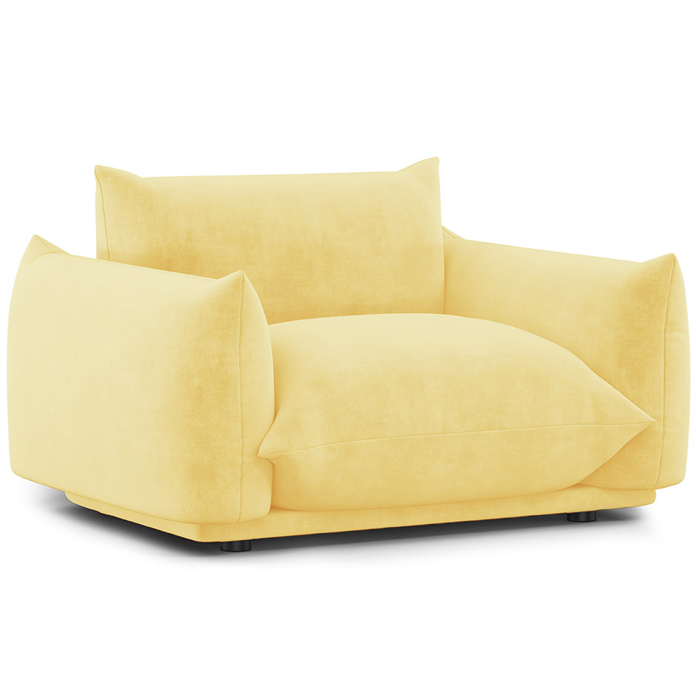  Buy Armchair - Velvet Upholstery - Wers Yellow 61011 - in the UK