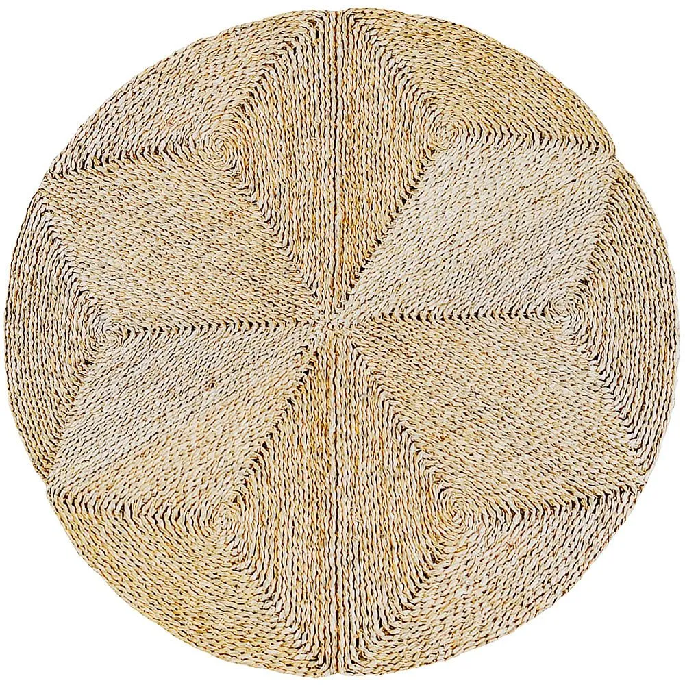 Round Jute Rug - Boho Bali - 100 CM - Gabba image 8