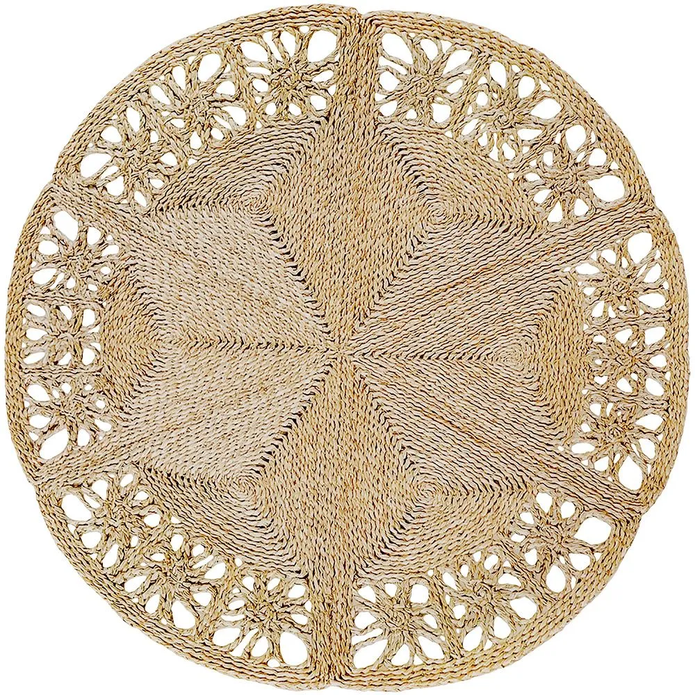 Round Jute Rug - Boho Bali - 120 CM - Bilú image 8