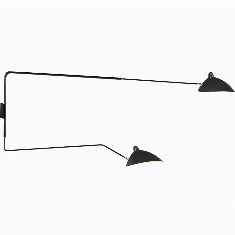 Desk Lamp - Wall Mounted - 2 Arms Black - George image 8