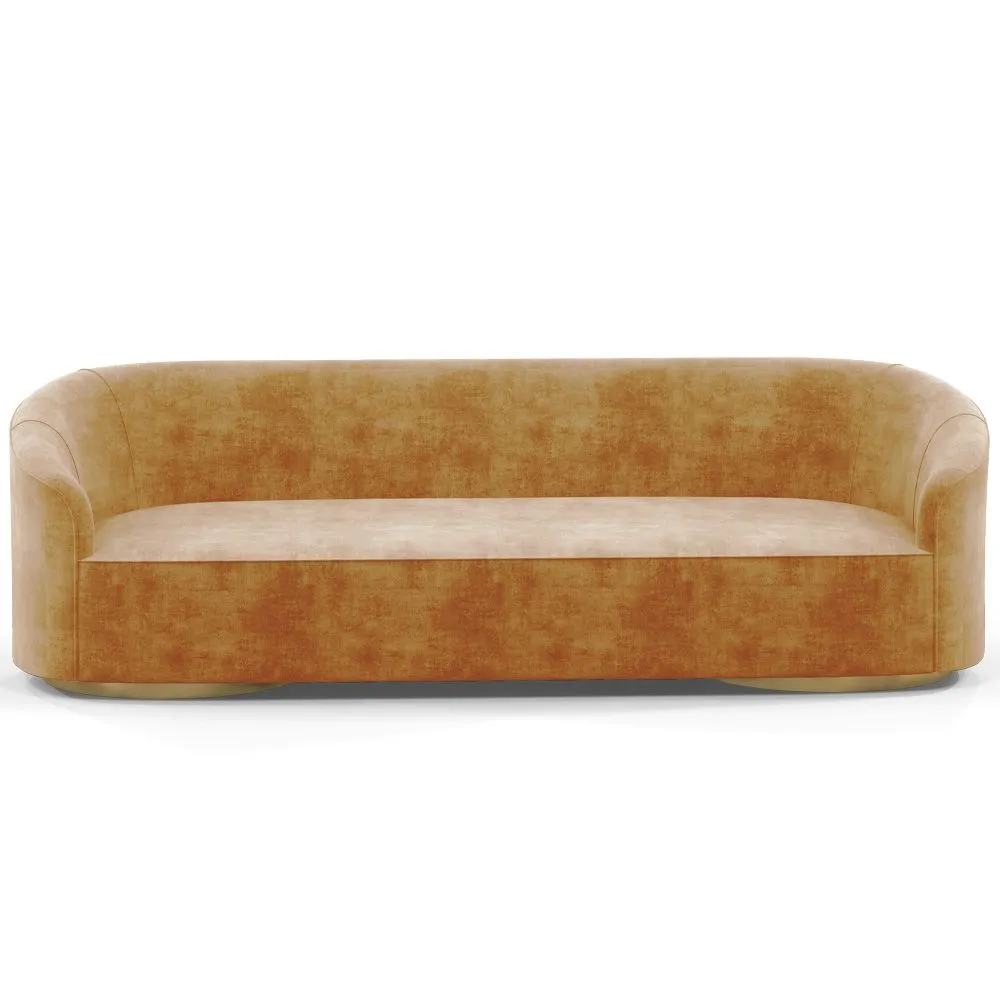 4/5-Seater Velvet Upholstered Sofa - Herina image 8