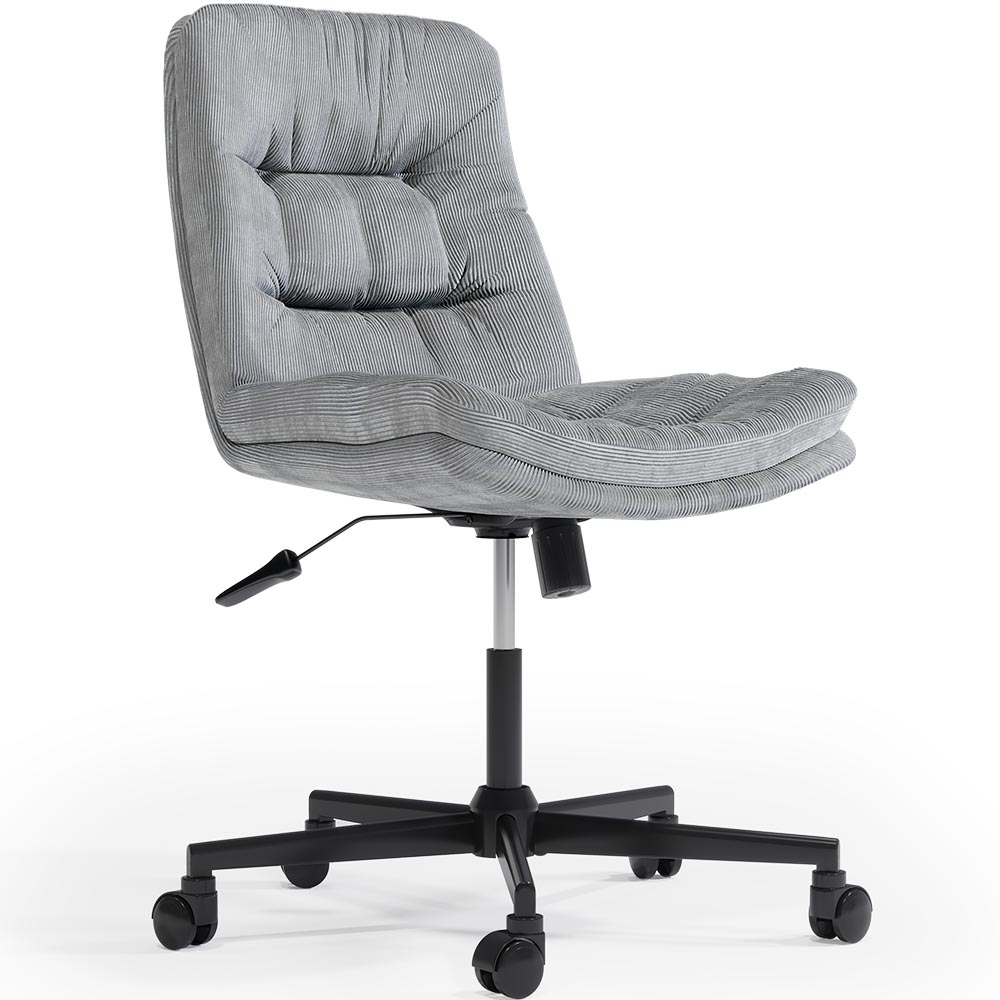  Buy Upholstered Office Chair - Swivel - Hera Light grey 61144 - in the UK