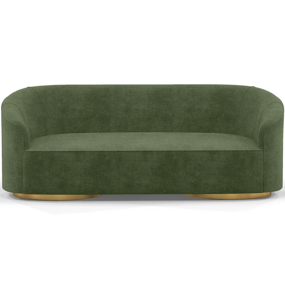 3/4-Seater Velvet Upholstered Sofa - Herina image 8
