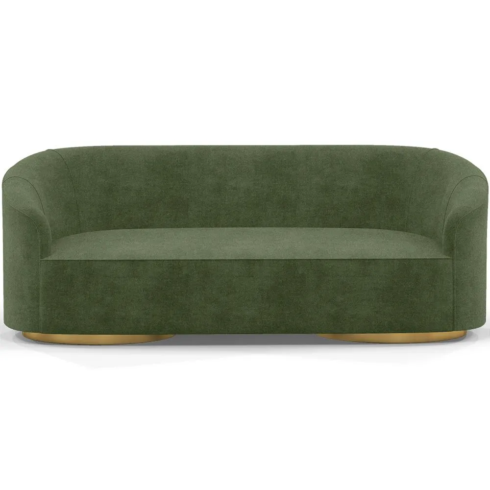 3/4-Seater Velvet Upholstered Sofa - Herina image 8