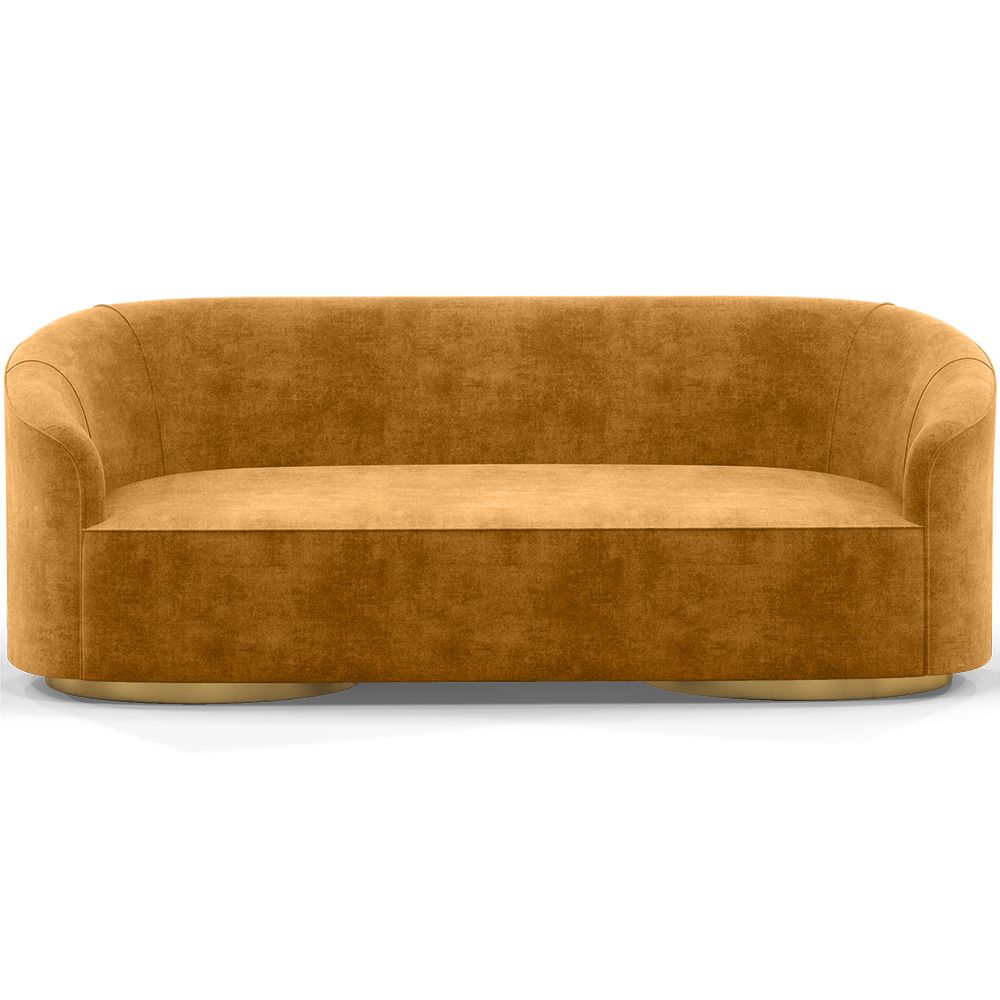3/4-Seater Velvet Upholstered Sofa - Herina image 8