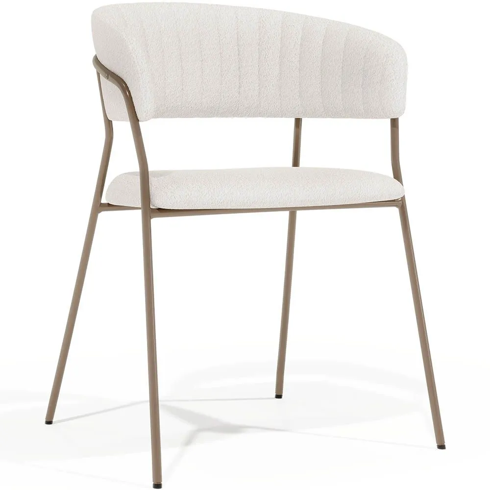 Dining chair - Upholstered in Bouclé Fabric - Gruna image 8
