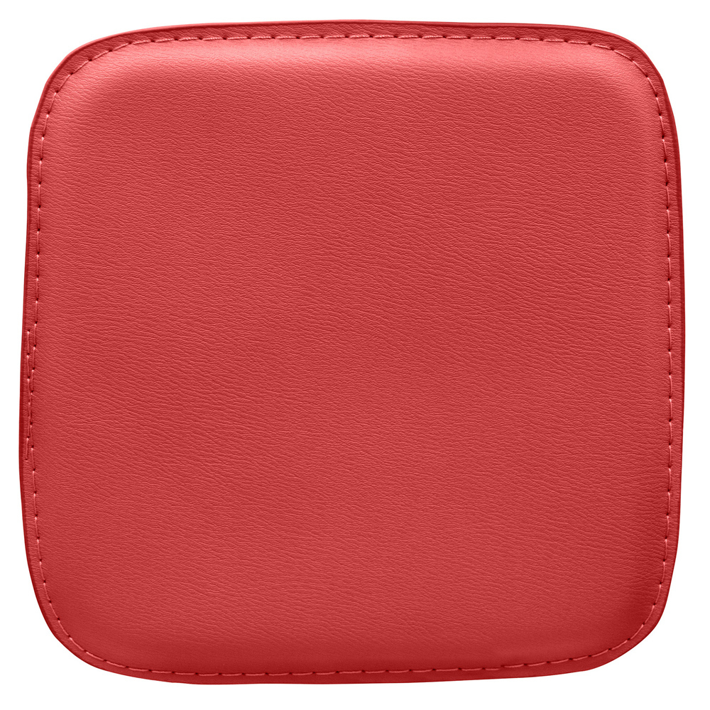  Buy Cushion for Square Stool - Faux Leather - Stylix Red 61221 - in the UK