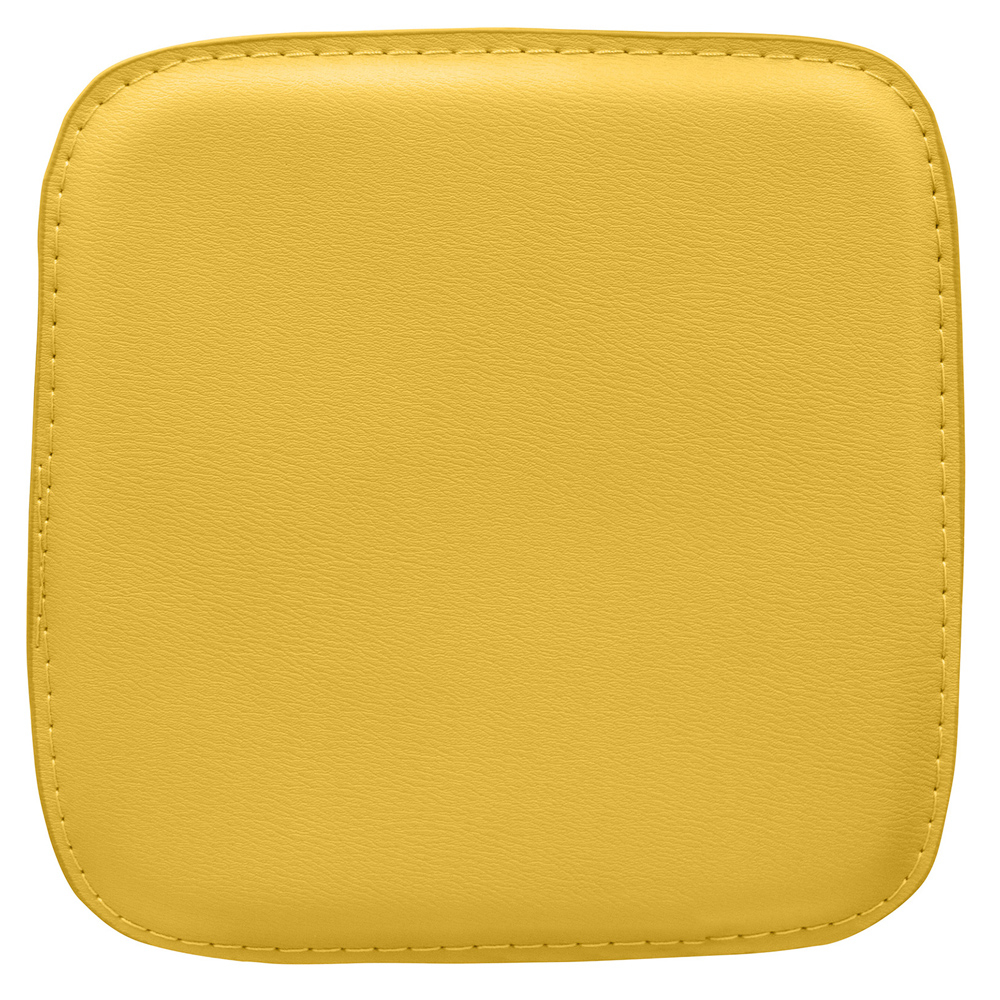  Buy Cushion for Square Stool - Faux Leather - Stylix Yellow 61221 - in the UK