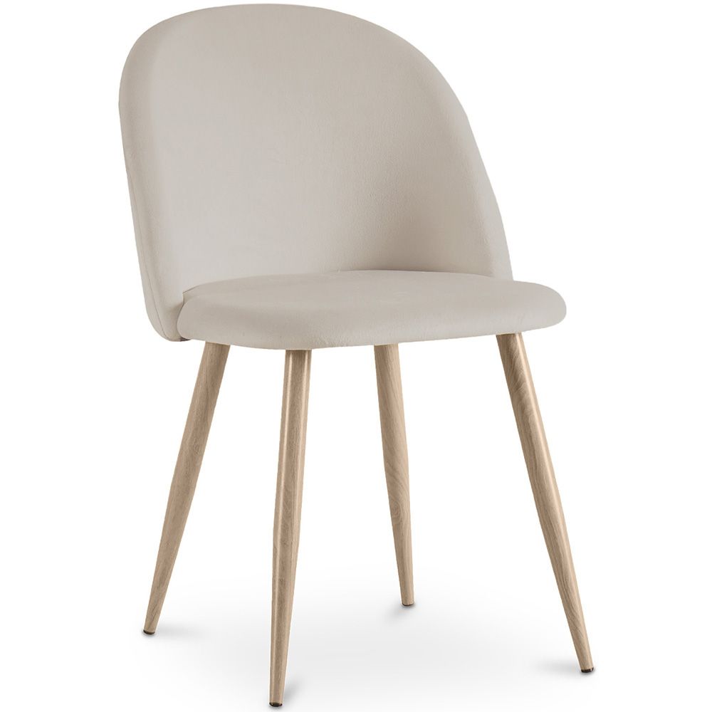 Dining Chair - Velvet Upholstered - Scandinavian Style - Evelyne image 8