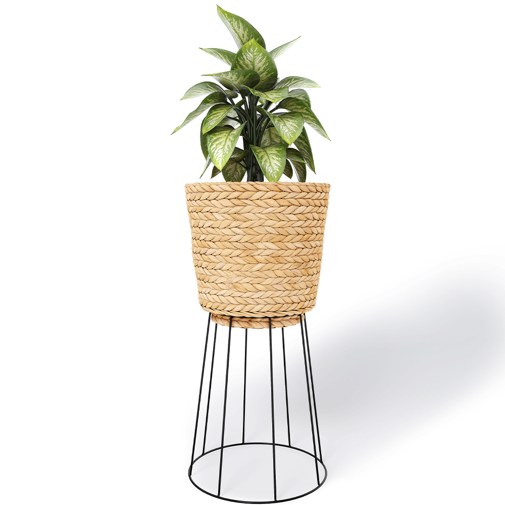  Buy Round Floor Planter - Boho Style - 65 CM - Firna Natural 61242 - in the UK