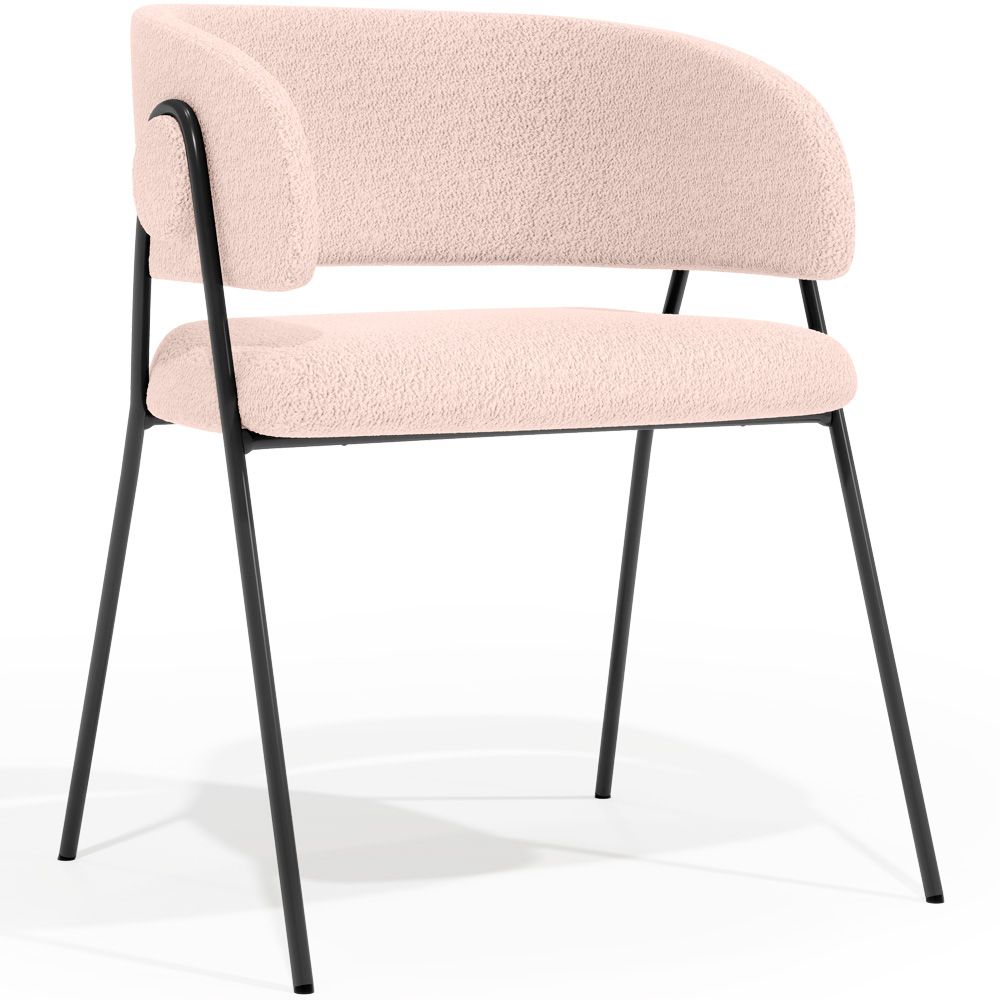 Dining chair - Upholstered in Bouclé Fabric - Charke image 8