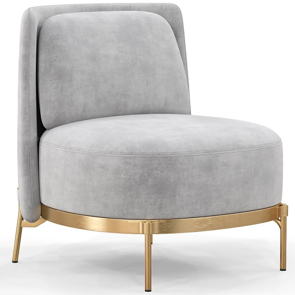 Designer Armchair - Velvet Upholstered - Kanla image 8