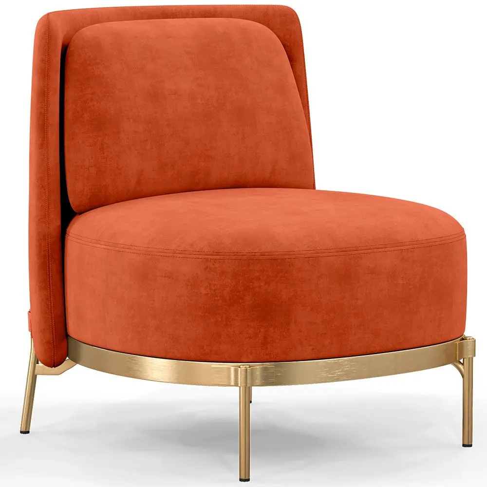 Designer Armchair - Velvet Upholstered - Kanla image 8