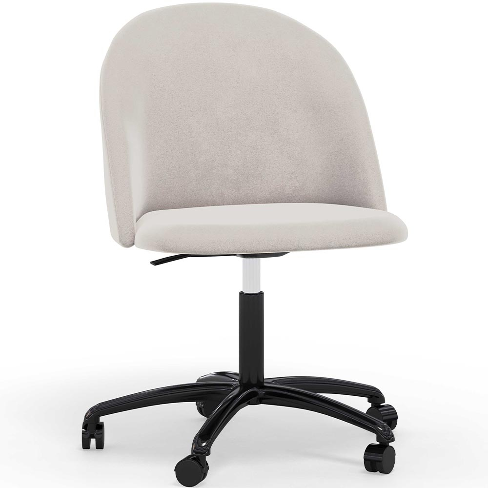  Buy Upholstered Office Chair - Velvet - Evelyne Beige 61272 - in the UK