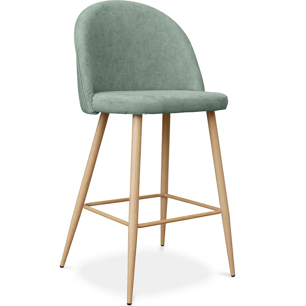 Fabric Upholstered Stool - Scandinavian Design - 66cm - Evelyne image 8